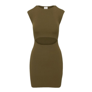 Aritzia Wilfred Cutout Knit Mini Dress XS